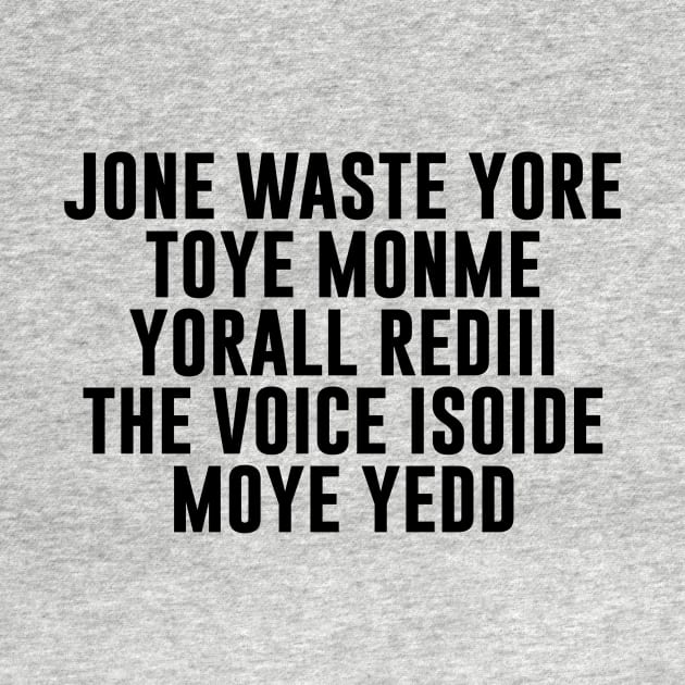 JONE WASTE YORE TOYE MONME YORALL REDIII THE VOICE by Sunoria